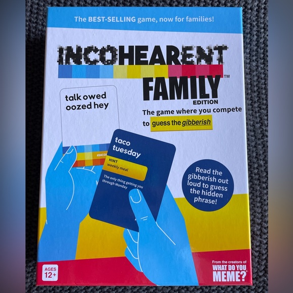 NWOT "Incohearent Family Edition" board game. funny, well-rated, easy to learn! - Picture 2 of 3
